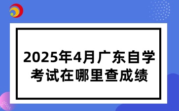 2025年4月广东自学考试成绩查询注意事项
